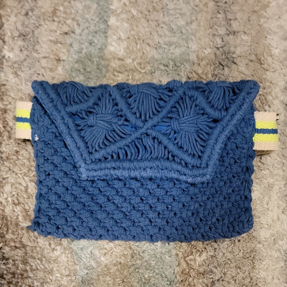 O'neill Blue Macrame Belt Bag